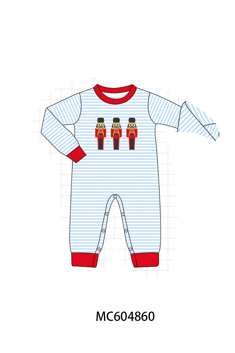 PO90 Pink&blue stripe nutcracker embroidery collection - closing 5/11 - ETA early October