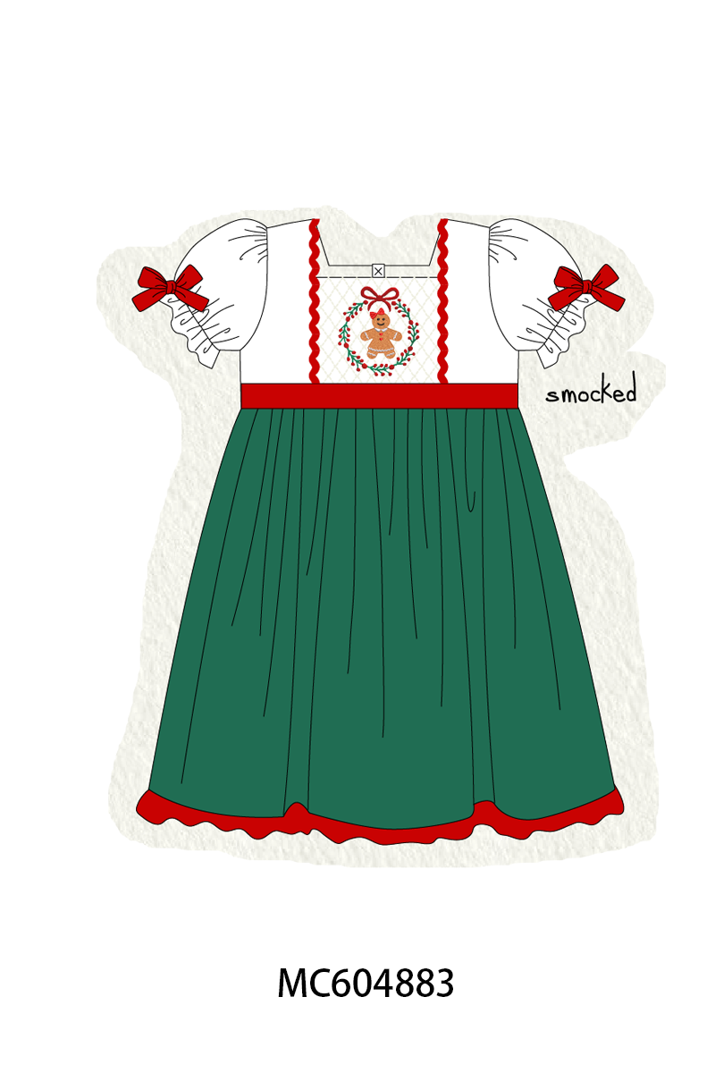 PO90 Forest christmas gingerbread embroidery smocked collection - closing 5/11 - ETA early October