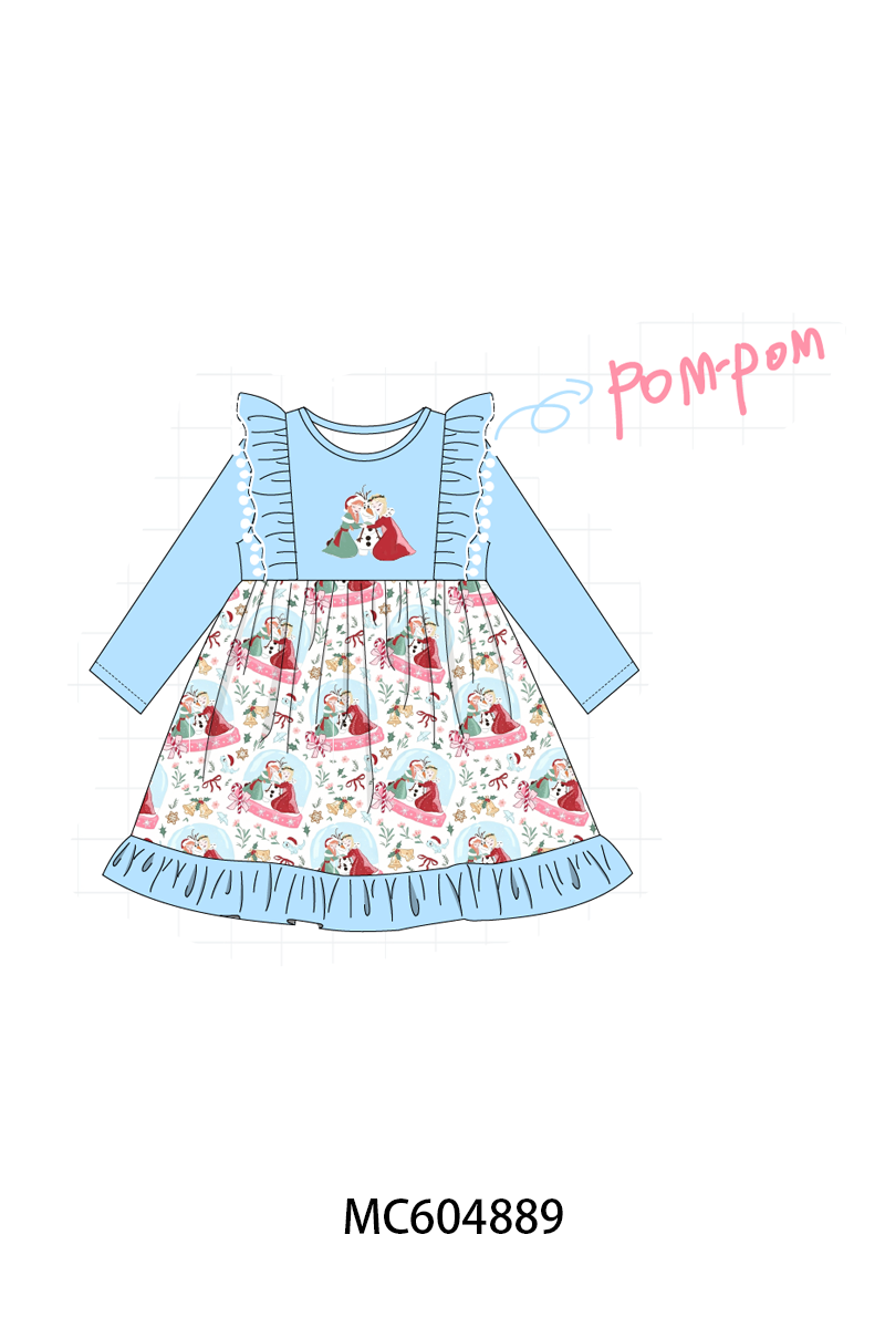 PO90 Blue frozen embroidery ruffle collection - closing 5/11 - ETA early October