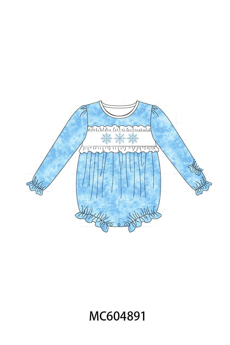 PO90 Blue snow floral embroidery collection - closing 5/11 - ETA early October