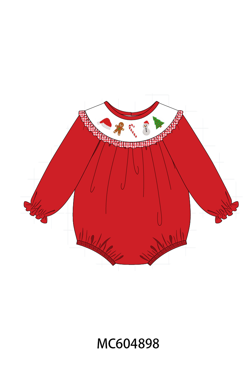 PO90 Red christmas holly jolly embroidery collection - closing 5/11 - ETA early October