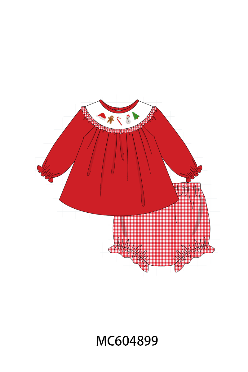 PO90 Red christmas holly jolly embroidery collection - closing 5/11 - ETA early October