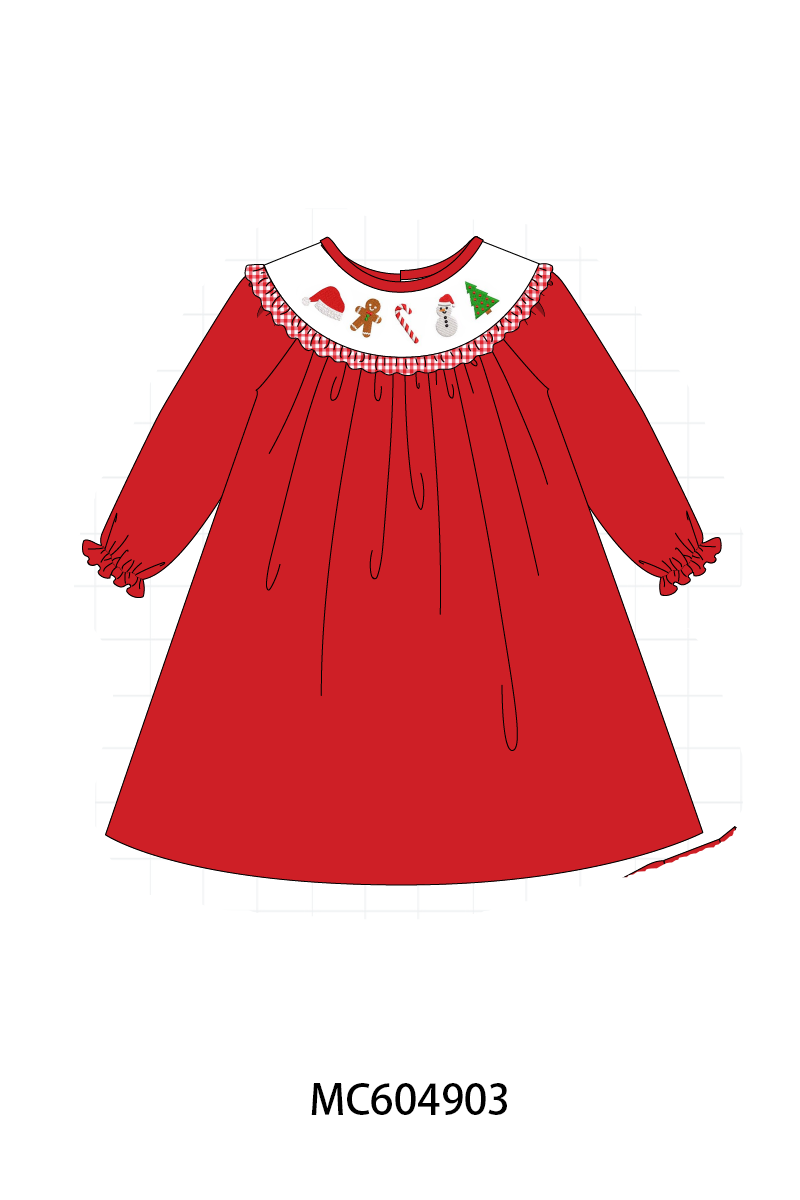 PO90 Red christmas holly jolly embroidery collection - closing 5/11 - ETA early October