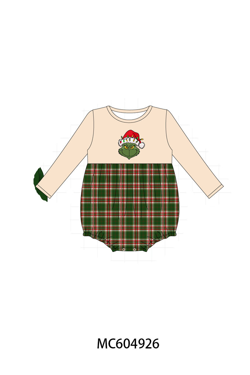 PO90 Red christmas grinch smocked plaid collection - closing 5/11 - ETA early October