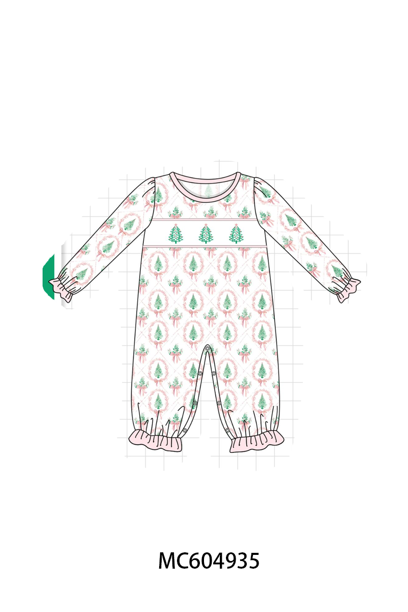PO90 Pink christmas tree embroidery collection - closing 5/11 - ETA early October