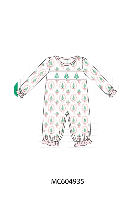 PO90 Pink christmas tree embroidery collection - closing 5/11 - ETA early October