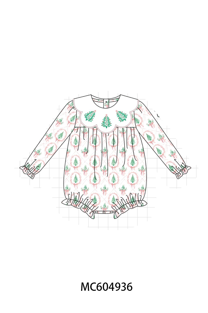 PO90 Pink christmas tree embroidery collection - closing 5/11 - ETA early October