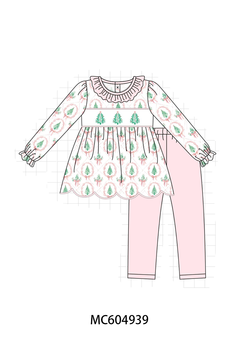 PO90 Pink christmas tree embroidery collection - closing 5/11 - ETA early October