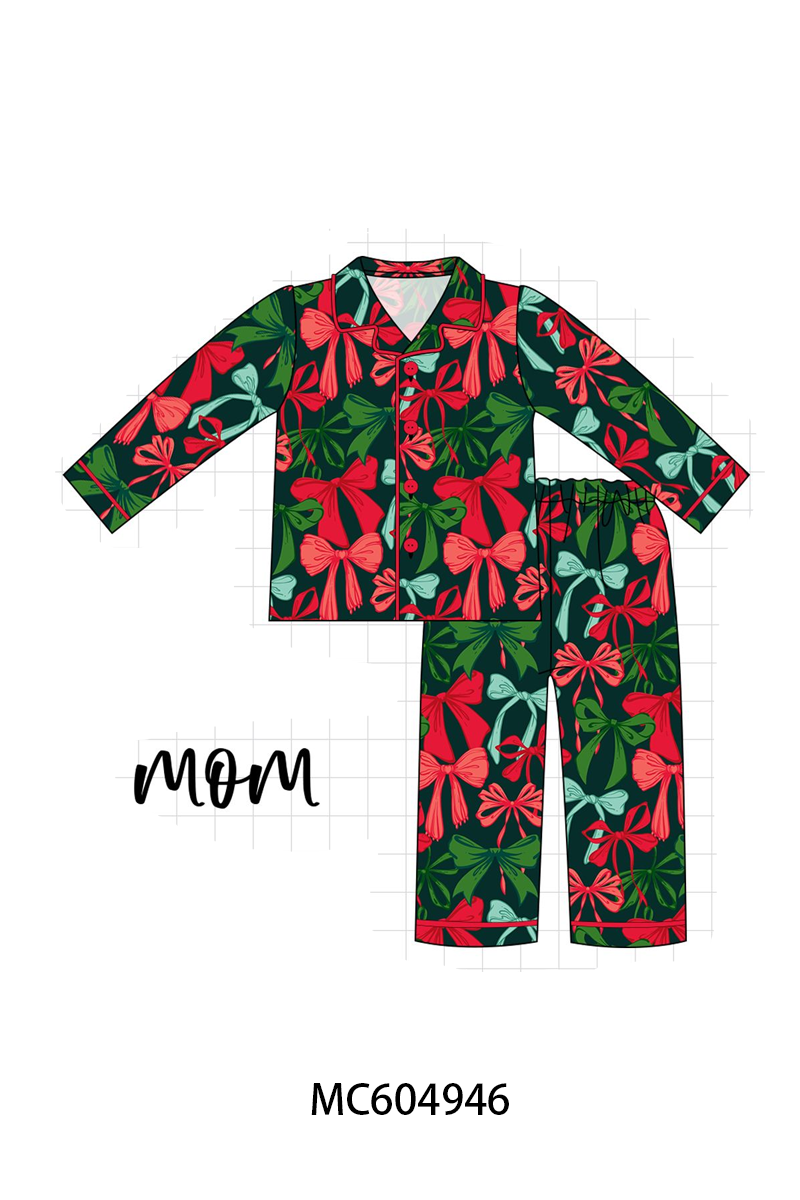 PO90 Forest bow print bamboo collection - closing 5/11 - ETA early October