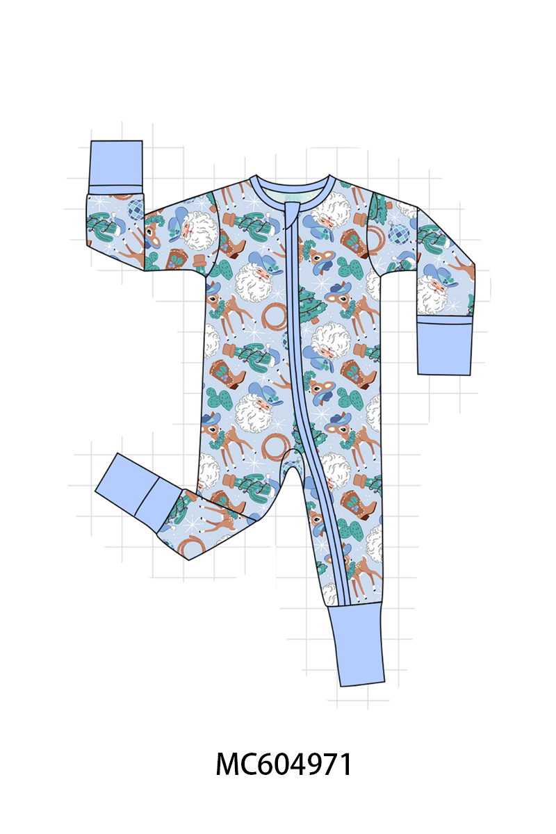 PO90 Pink&blue cowboy print bamboo collection - closing 5/11 - ETA early October