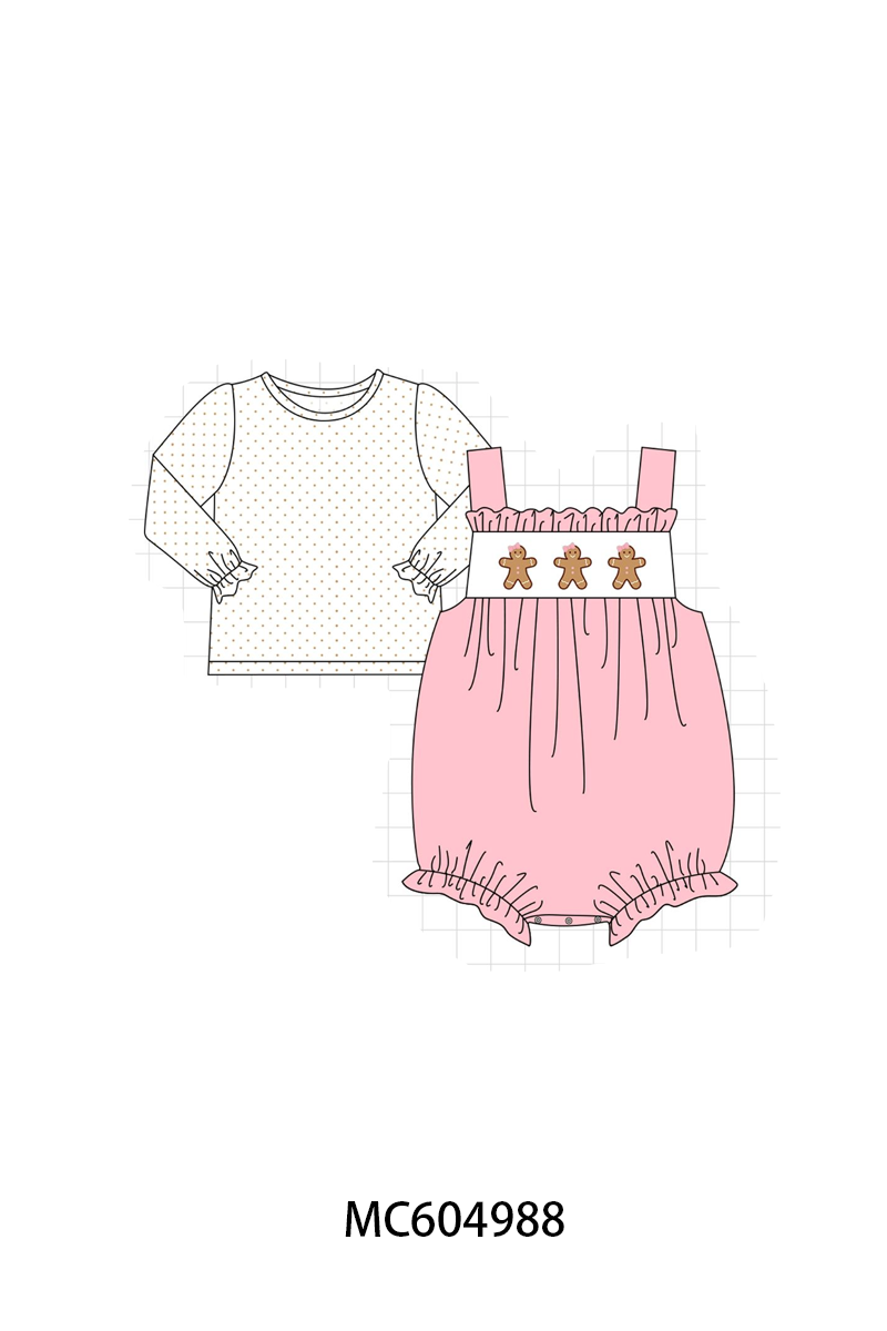 PO90 Pink&green christmas gingerbread embroidery collection - closing 5/11 - ETA early October