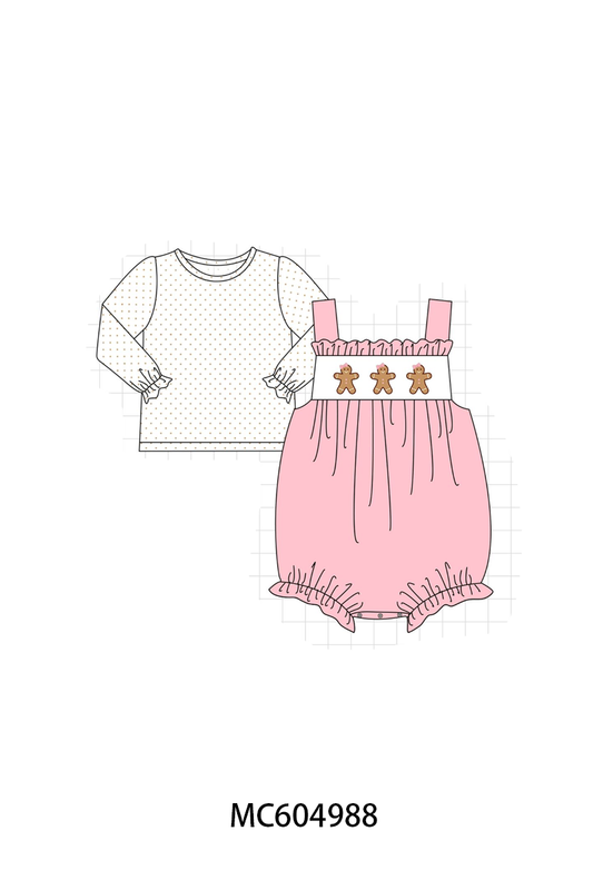 PO90 Pink&green christmas gingerbread embroidery collection - closing 5/11 - ETA early October