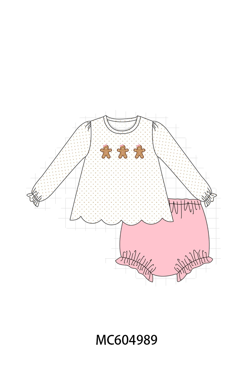 PO90 Pink&green christmas gingerbread embroidery collection - closing 5/11 - ETA early October