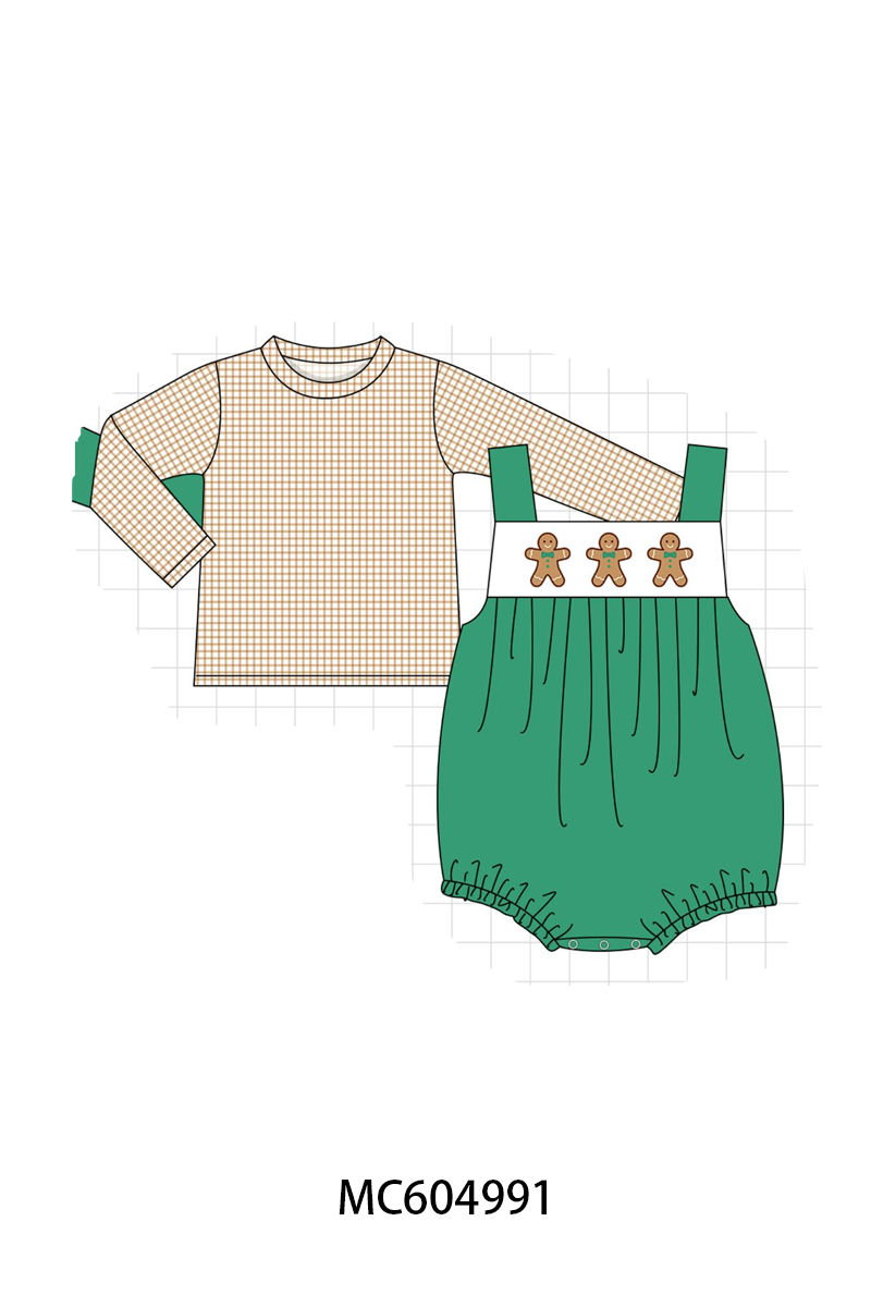 PO90 Pink&green christmas gingerbread embroidery collection - closing 5/11 - ETA early October