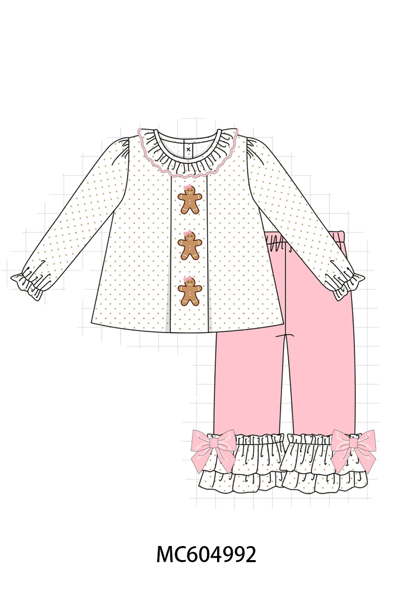 PO90 Pink&green christmas gingerbread embroidery collection - closing 5/11 - ETA early October
