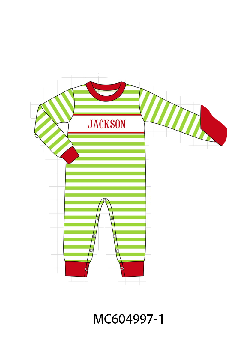 PO90 Green stripe christmas grinch applique monogram embroidery collection - closing 5/11 - ETA early October