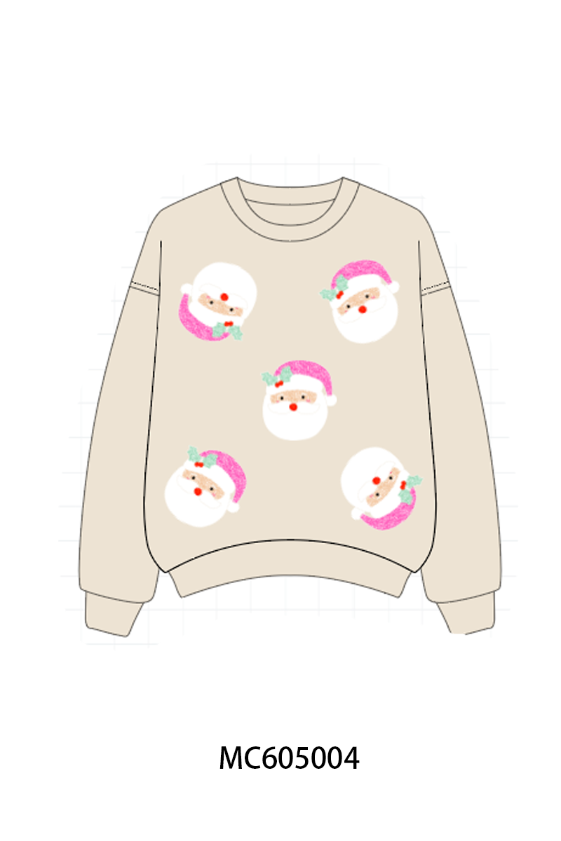 PO92 Christmas santa claus sequin mom&me collection - closing 5/25 - ETA late October