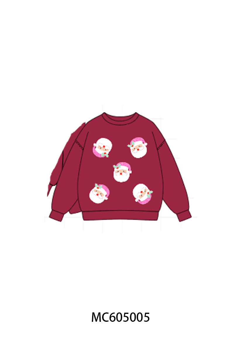 PO92 Christmas santa claus sequin mom&me collection - closing 5/25 - ETA late October