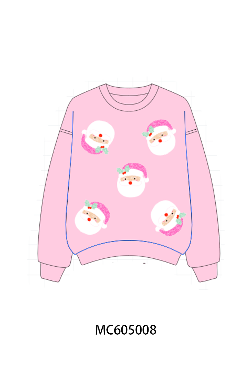 PO92 Christmas santa claus sequin mom&me collection - closing 5/25 - ETA late October