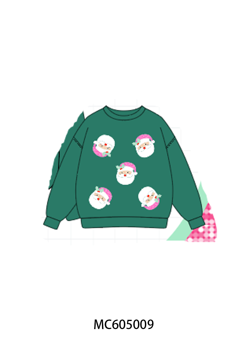 PO92 Christmas santa claus sequin mom&me collection - closing 5/25 - ETA late October