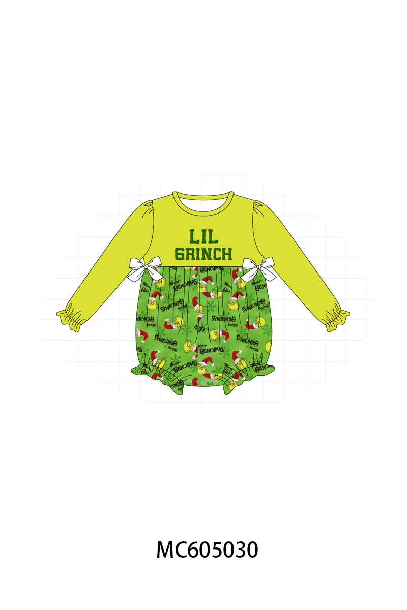 PO92 Green christmas LIL grinch french knot collection - closing 5/25 - ETA late October