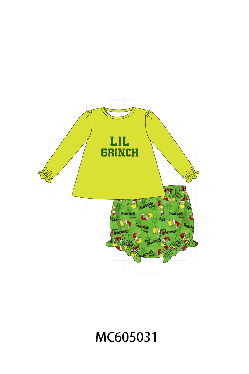 PO92 Green christmas LIL grinch french knot collection - closing 5/25 - ETA late October
