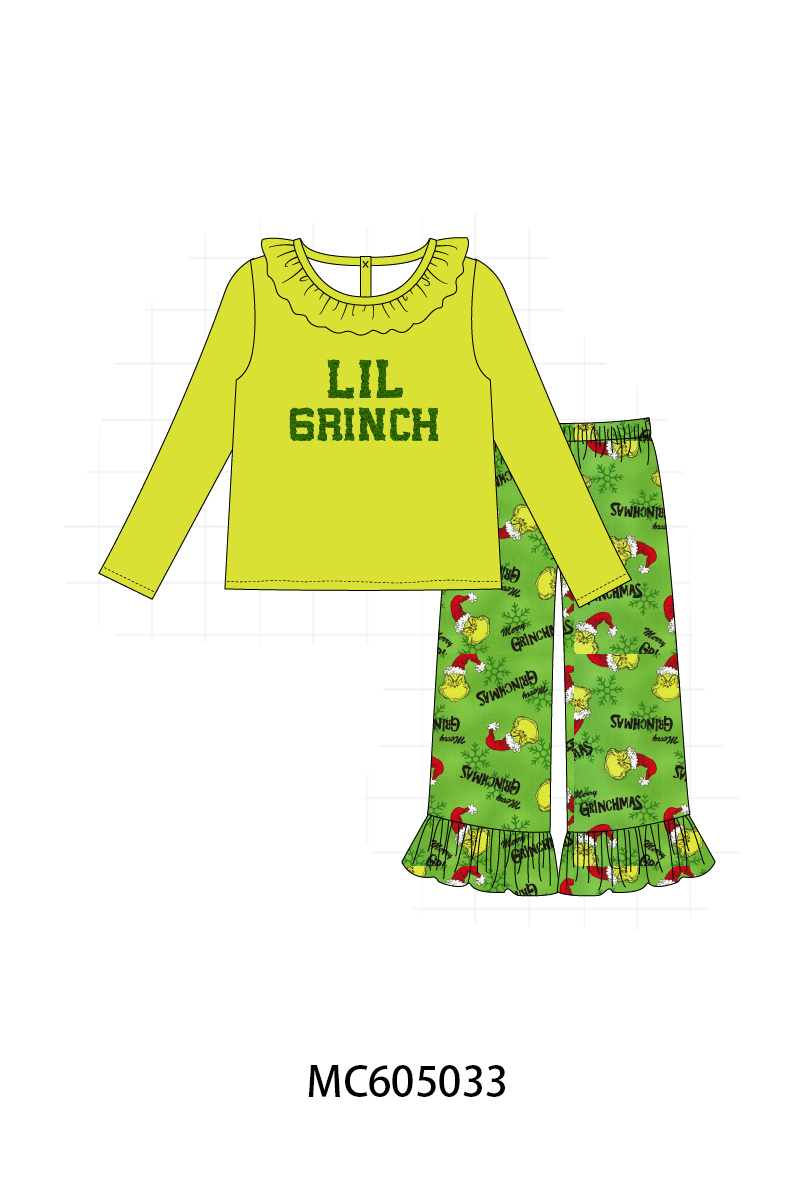 PO92 Green christmas LIL grinch french knot collection - closing 5/25 - ETA late October