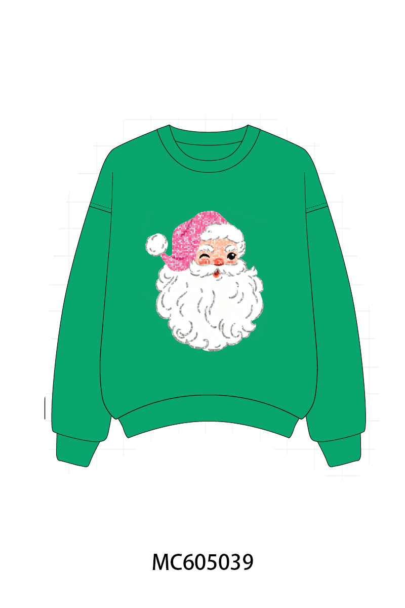 PO92 Multicolored santa claus sequin mom&me collection 1 - closing 5/25 - ETA late October