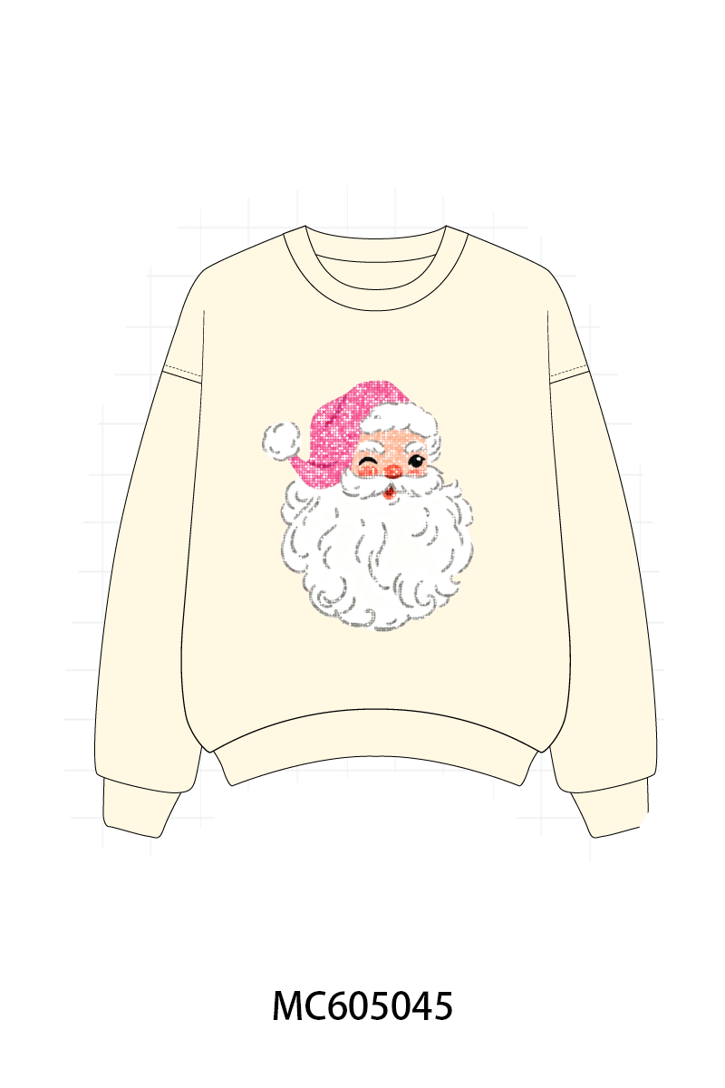 PO92 Multicolored santa claus sequin mom&me collection 2 - closing 5/25 - ETA late October