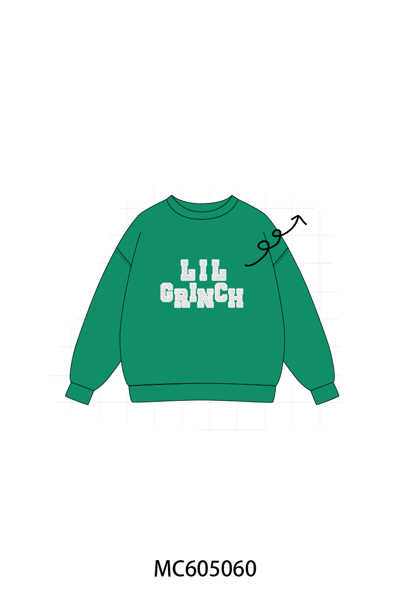 PO92 Green christmas LIL GRINCH french knot plaid collection - closing 5/25 - ETA late October