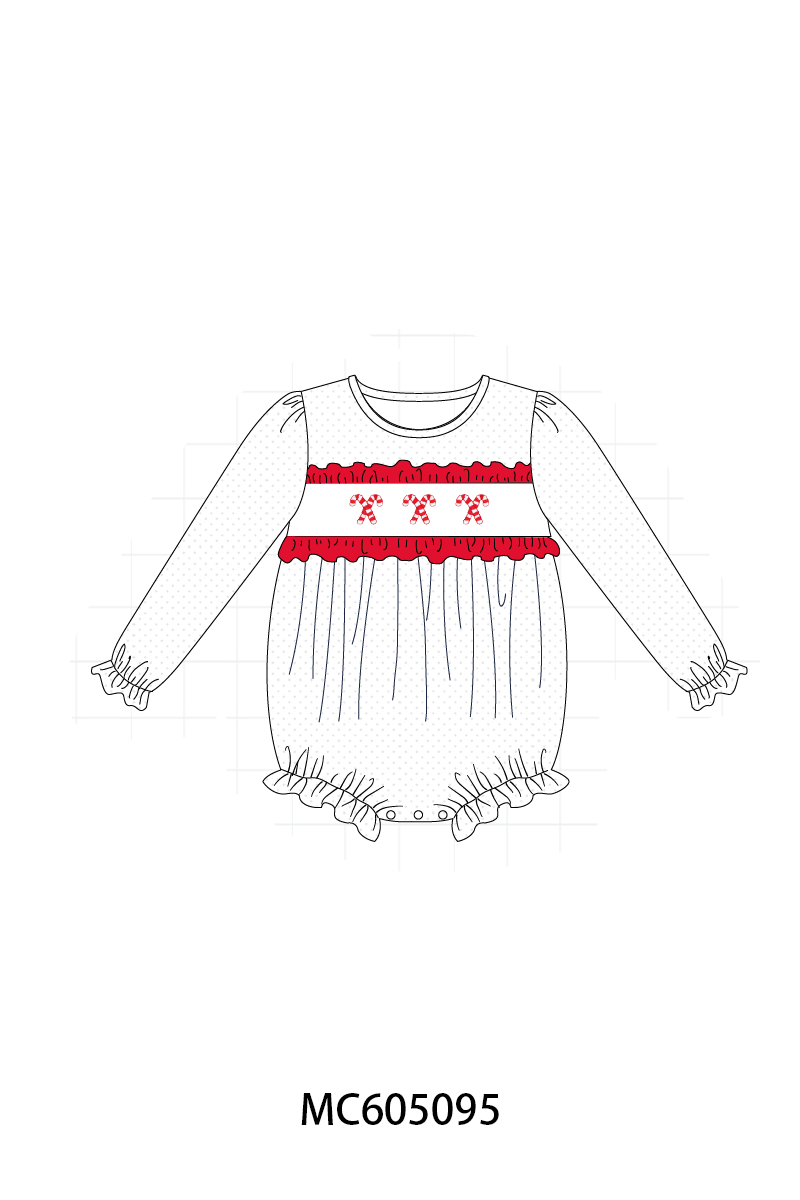 PO92 Blue&whie candy cane smocked collection - closing 5/25 - ETA late October