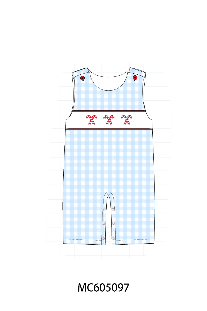 PO92 Blue&whie candy cane smocked collection - closing 5/25 - ETA late October