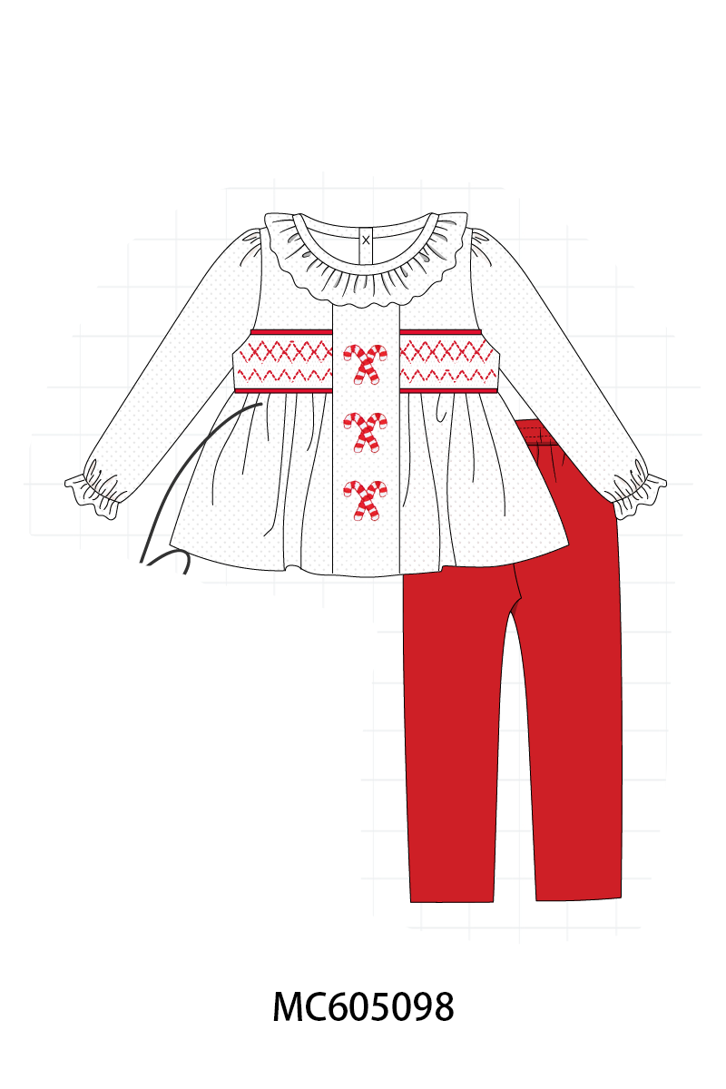 PO92 Blue&whie candy cane smocked collection - closing 5/25 - ETA late October