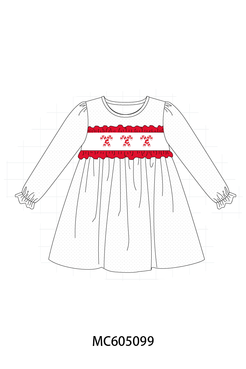 PO92 Blue&whie candy cane smocked collection - closing 5/25 - ETA late October