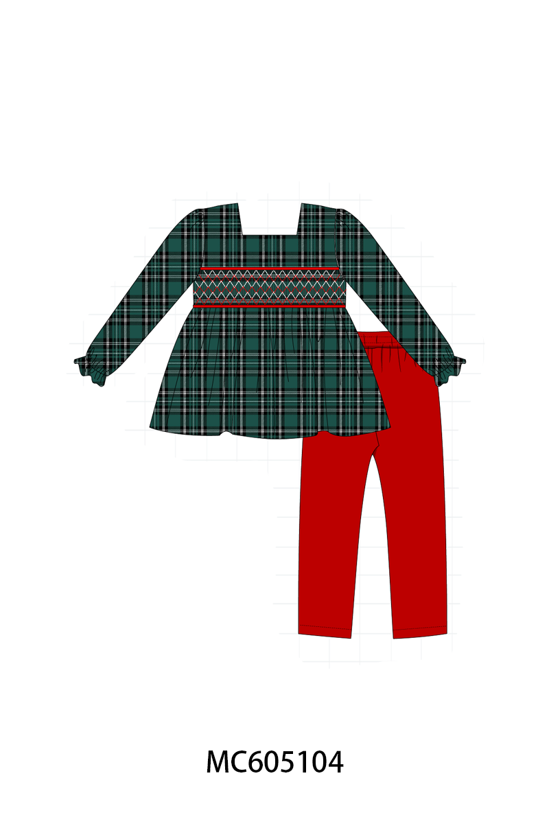 PO92 Forest plaid smocked collection - closing 5/25 - ETA late October
