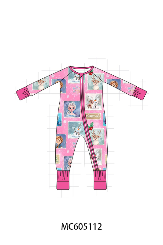 PO92 Pink christmas reindeer bamboo collection - closing 5/25 - ETA late October