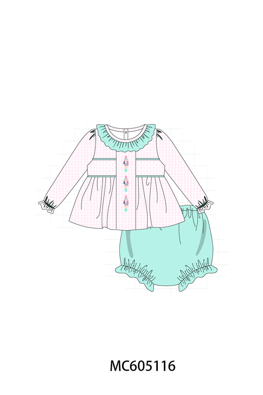 PO92 Pink christmas nutcracker smocked collection - closing 5/25 - ETA late October