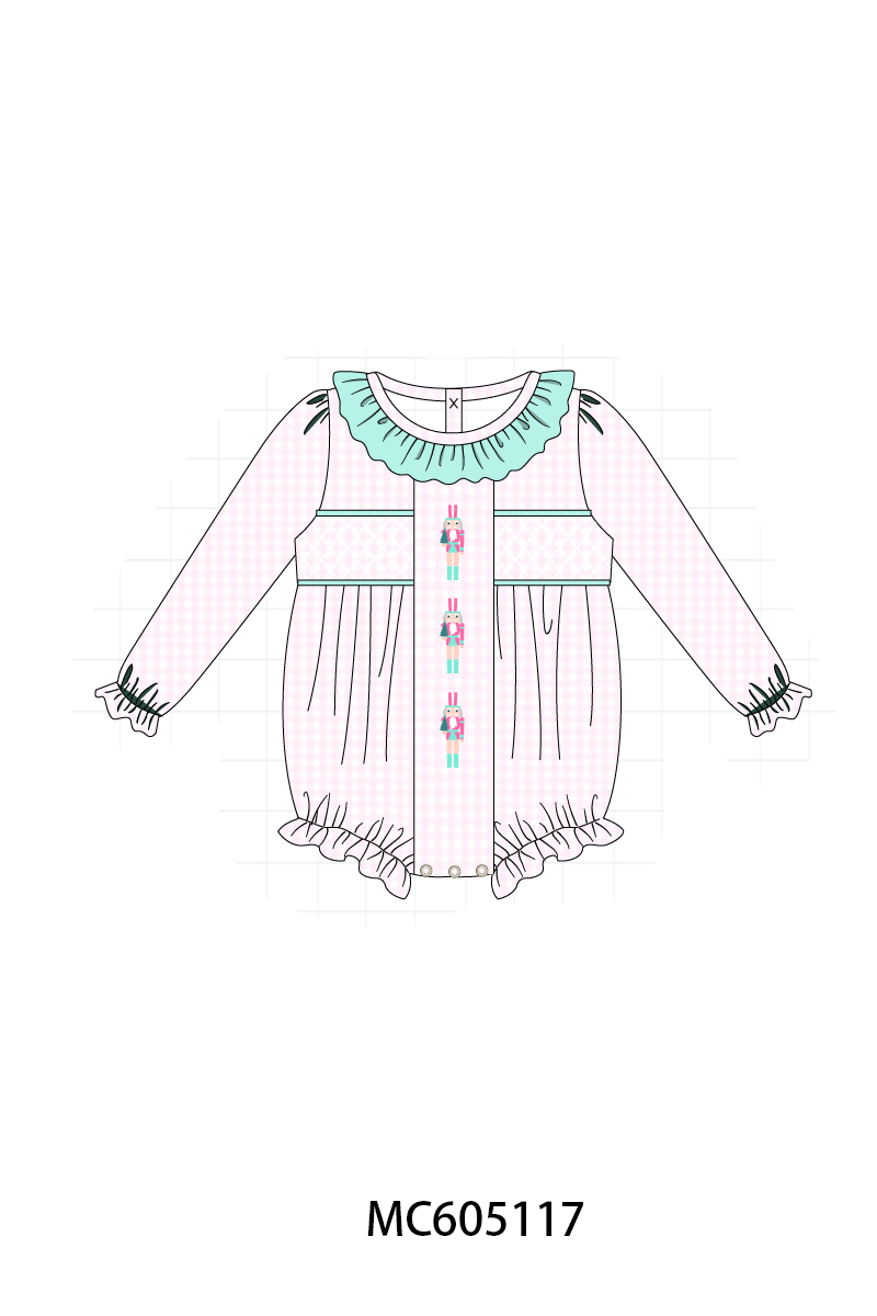 PO92 Pink christmas nutcracker smocked collection - closing 5/25 - ETA late October