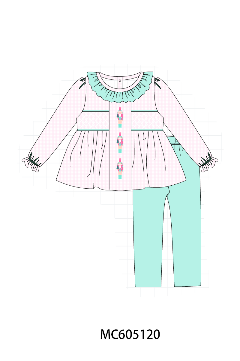 PO92 Pink christmas nutcracker smocked collection - closing 5/25 - ETA late October