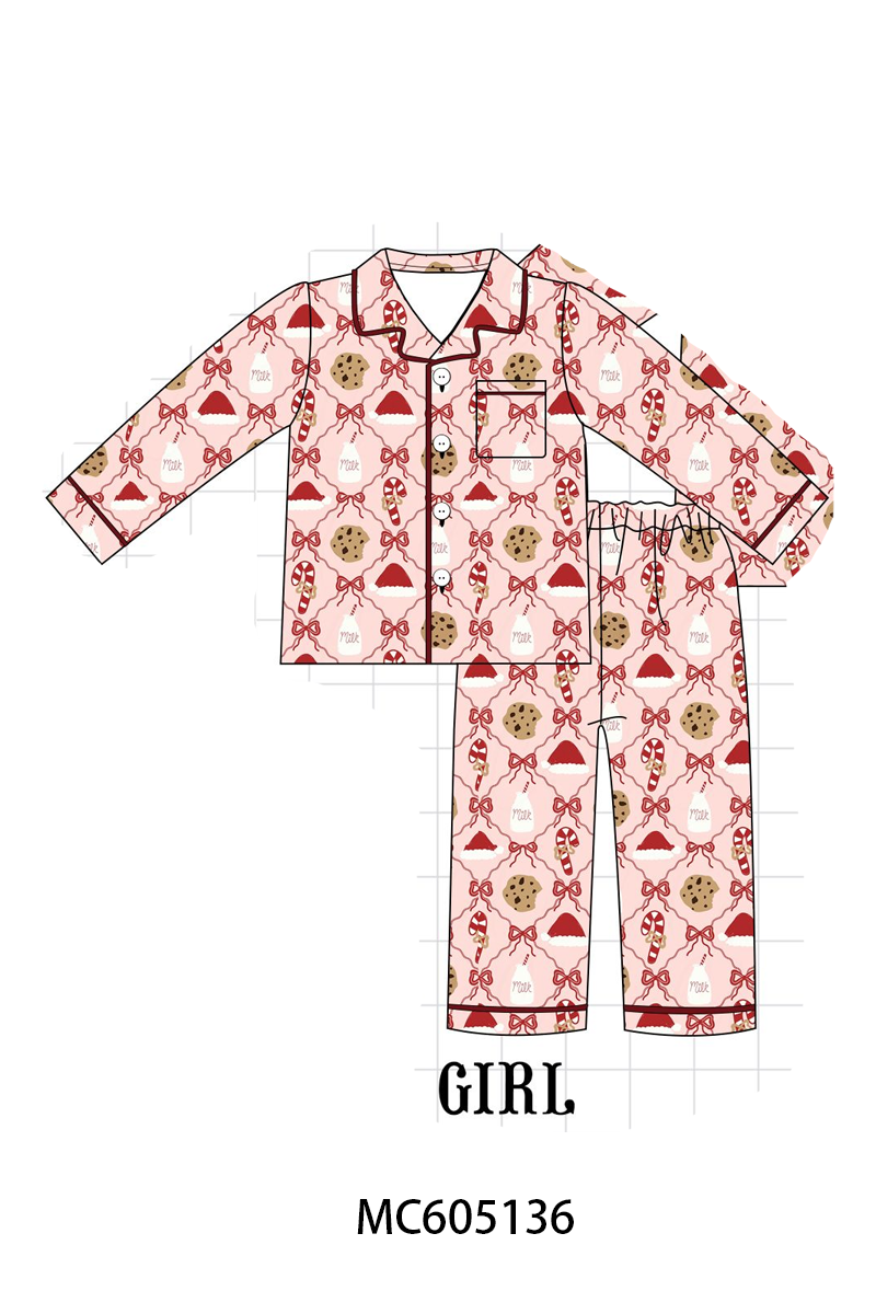 PO92 Maroon christmas milk candy cane bow bamboo collection - closing 5/25 - ETA late October