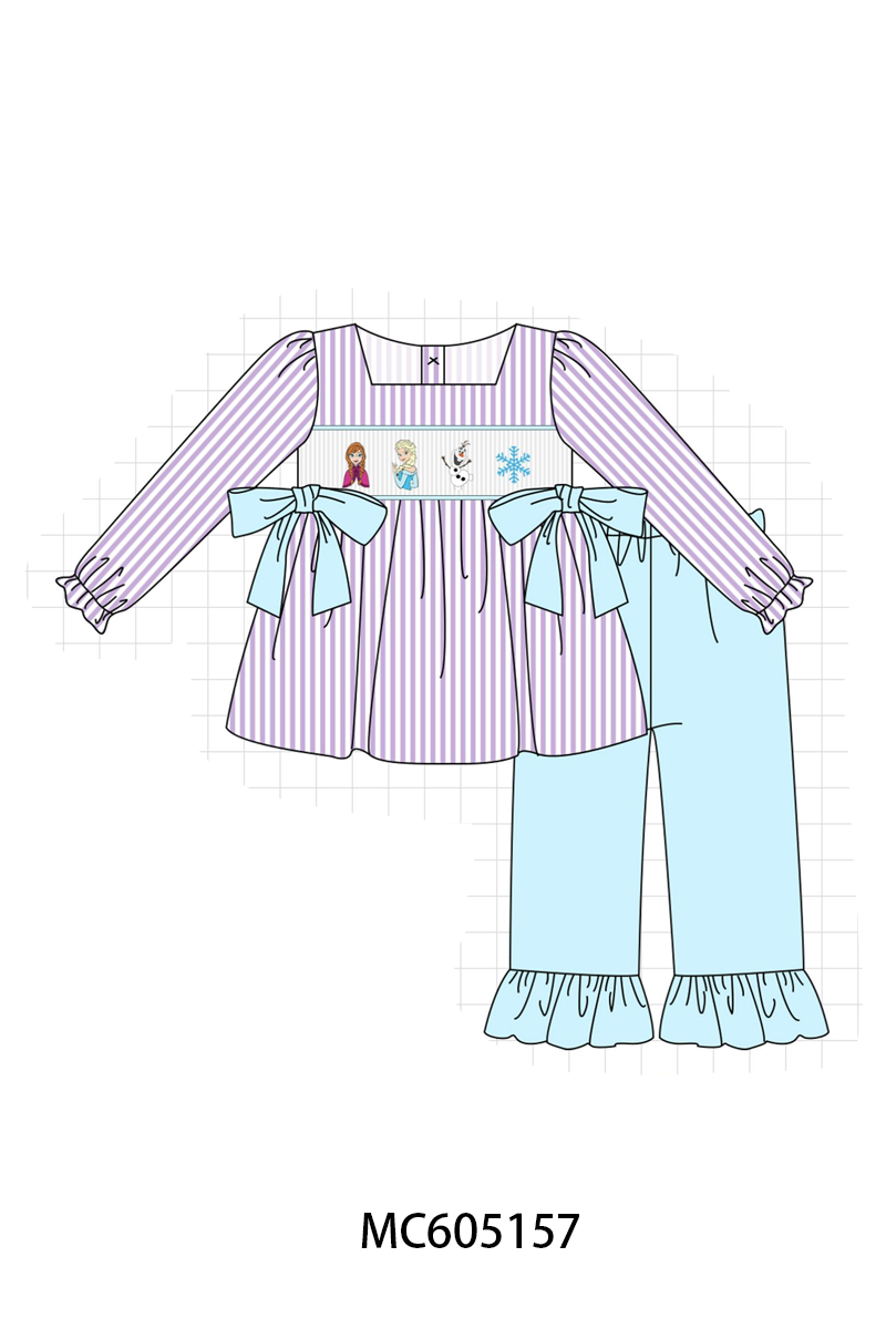 PO92 Purple stripe frozen smocked collection - closing 5/25 - ETA late October