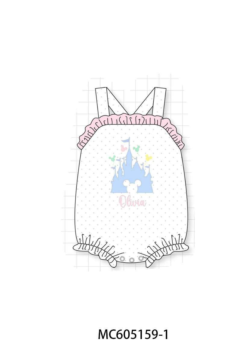 PO92 Pink&blue castle monogram embroidery collection - closing 5/25 - ETA late October