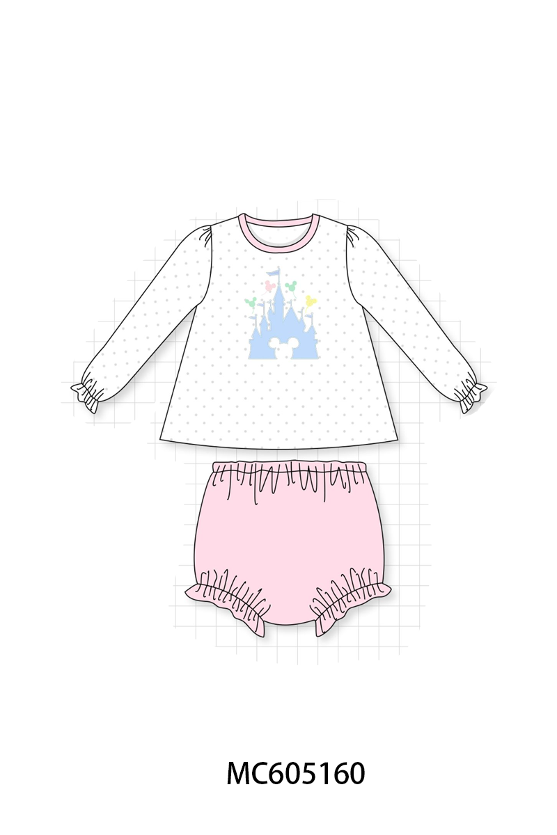PO92 Pink&blue castle applique collection - closing 5/25 - ETA late October