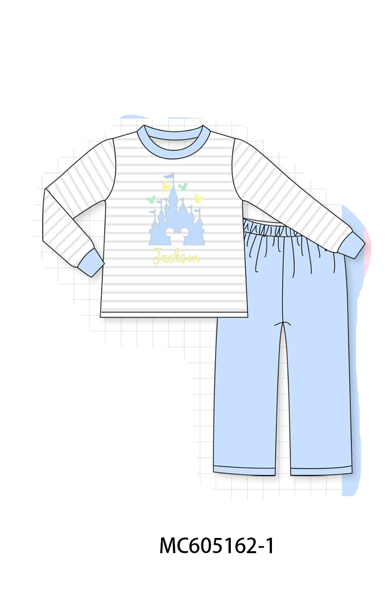 PO92 Pink&blue castle monogram embroidery collection - closing 5/25 - ETA late October