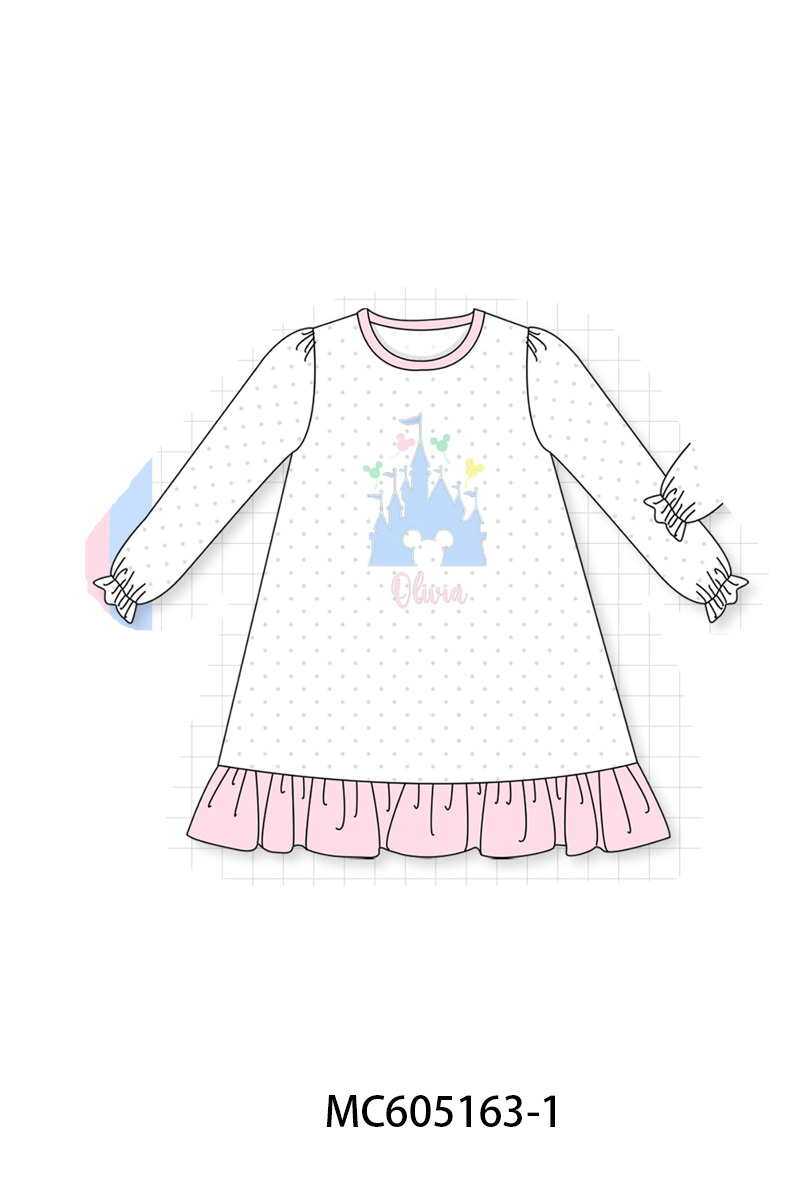 PO92 Pink&blue castle monogram embroidery collection - closing 5/25 - ETA late October
