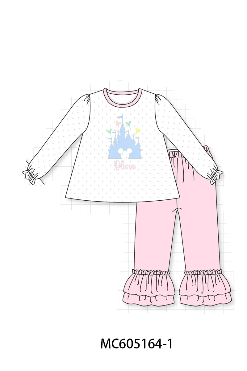 PO92 Pink&blue castle monogram embroidery collection - closing 5/25 - ETA late October