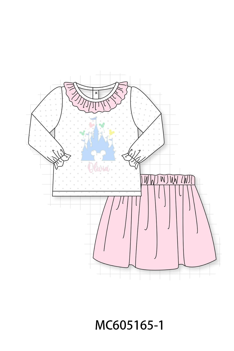 PO92 Pink&blue castle monogram embroidery collection - closing 5/25 - ETA late October