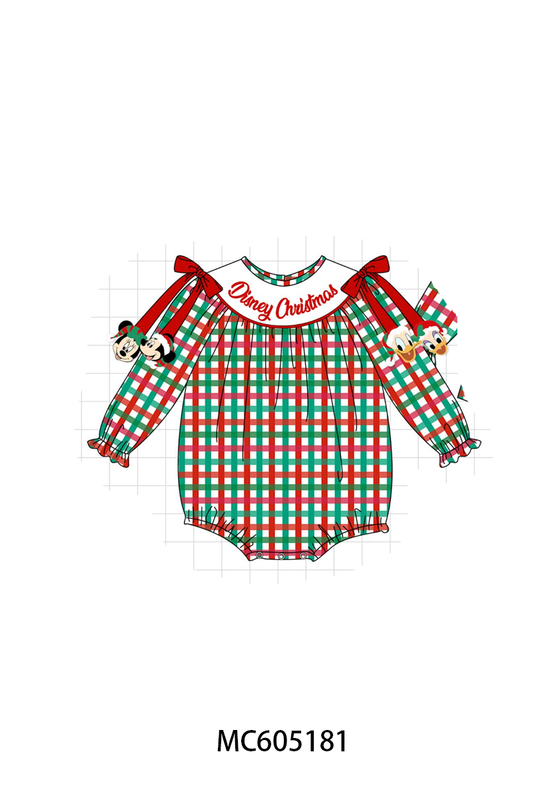 PO92 Red christmas embroidery plaid collection - closing 5/25 - ETA late October