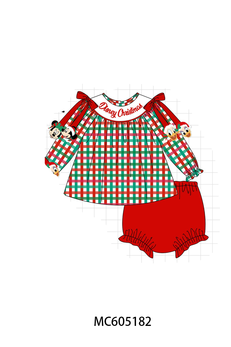PO92 Red christmas embroidery plaid collection - closing 5/25 - ETA late October