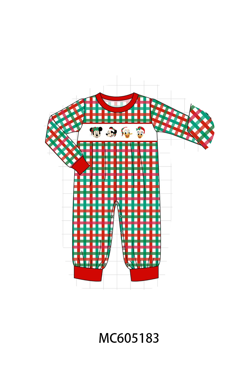 PO92 Red christmas embroidery plaid collection - closing 5/25 - ETA late October